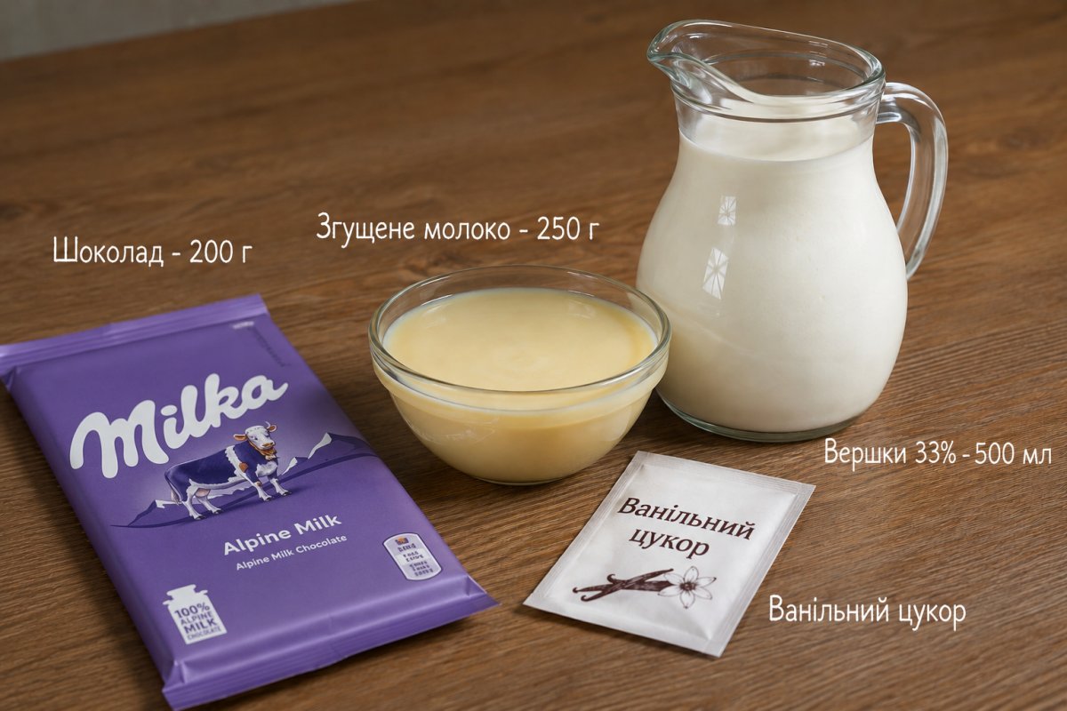 Інгредієнти для класичного рецепта