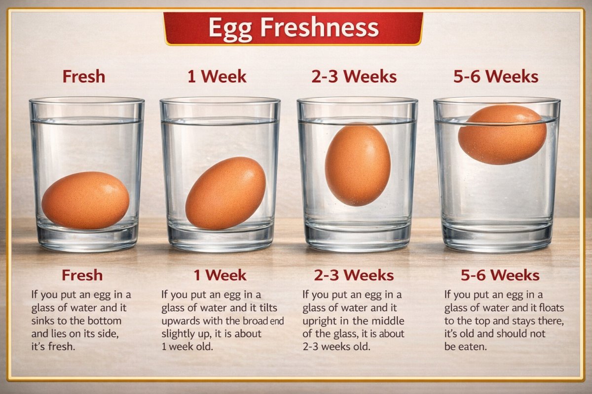 Як визначити свіжість яйця