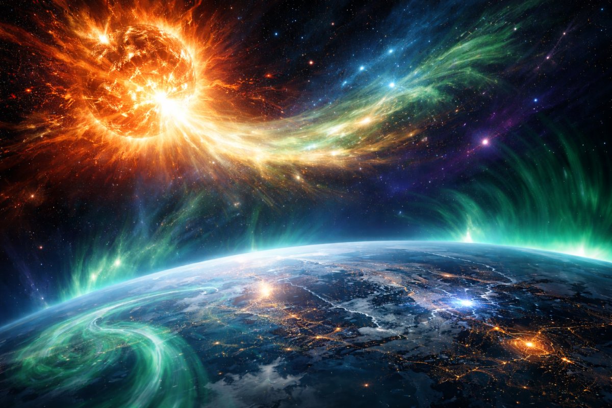 Як виникають геомагнітні бурі Як виникають геомагнітні бурі