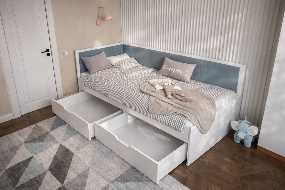 Как выбрать кровать для подростка Кровать с мягким изголовьем