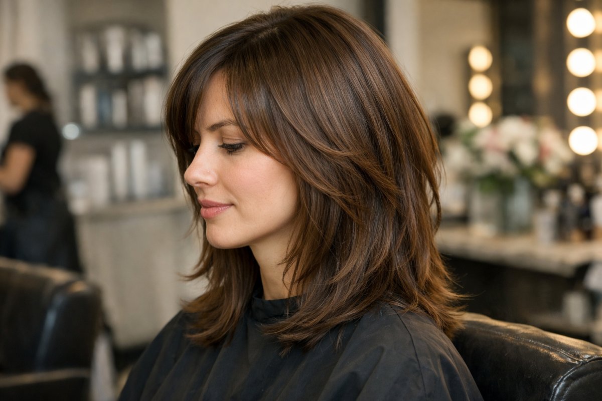 Каскад - стрижки для средней длины