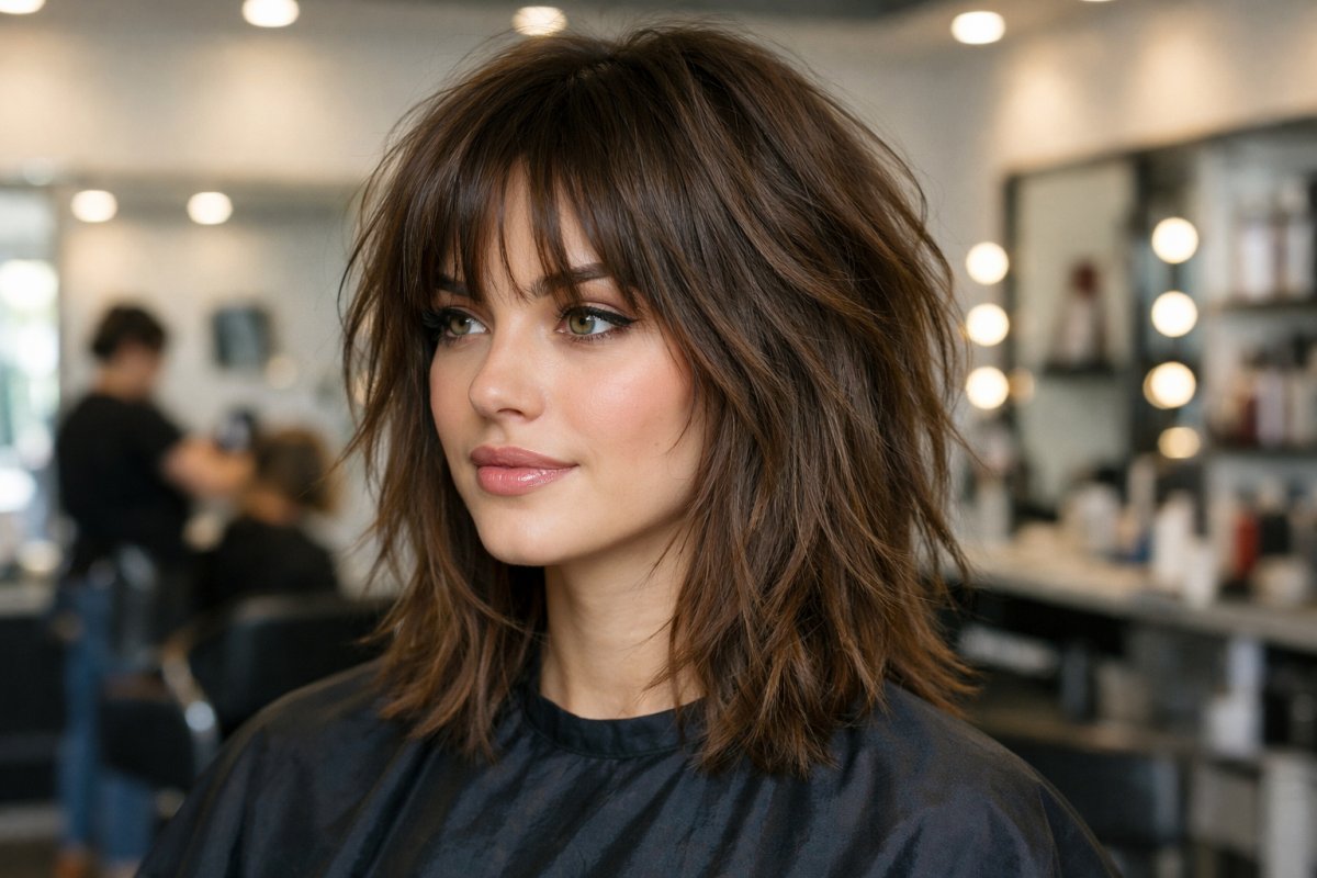 Шегги - стрижки для средней длины