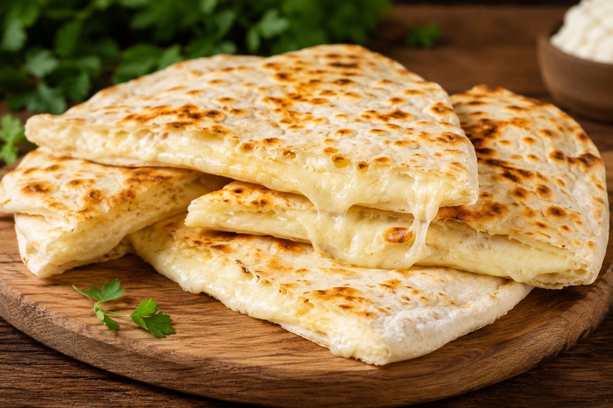 Горячие лаваши с сыром
