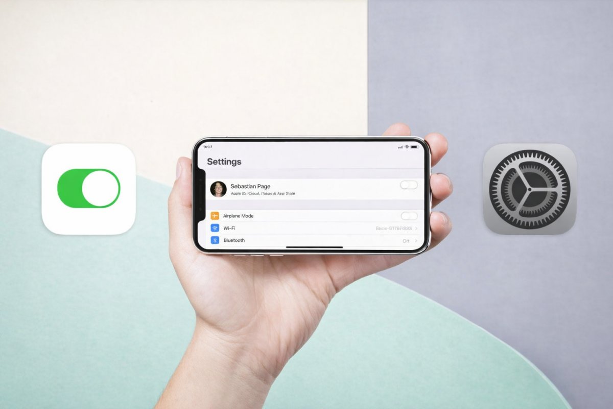 Перезапуск через налаштування iOS
