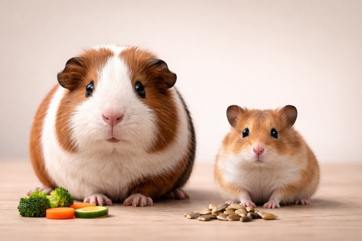 Порівняння морської свинки та хом&rsquo;яка