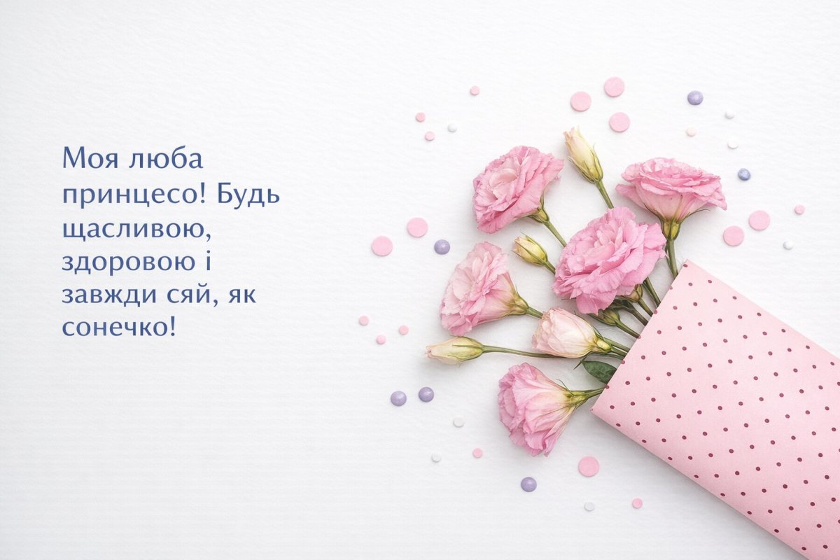 Теплі привітання від мами для донечки