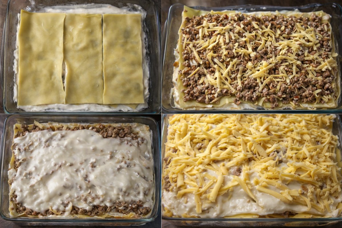 Збирання лазаньї Збирання лазаньї