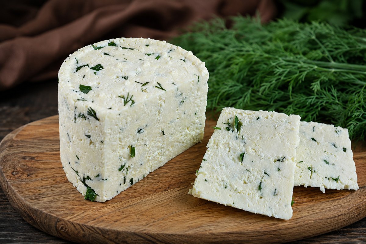 Сыр с зеленью