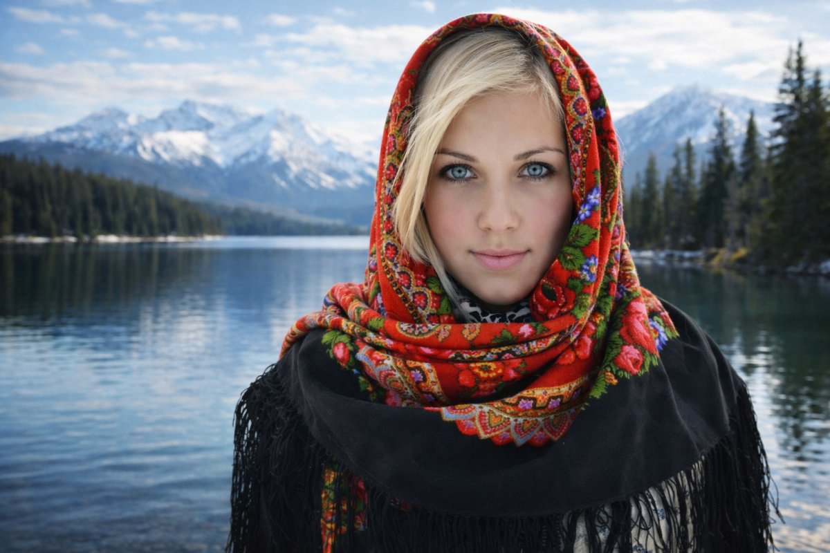 Как носить украинский платок Как носить украинский платок