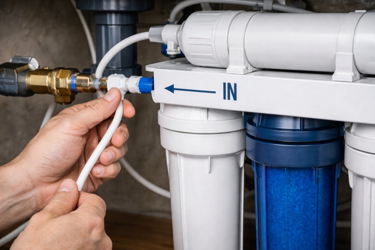 Як встановити фільтр для води покроково