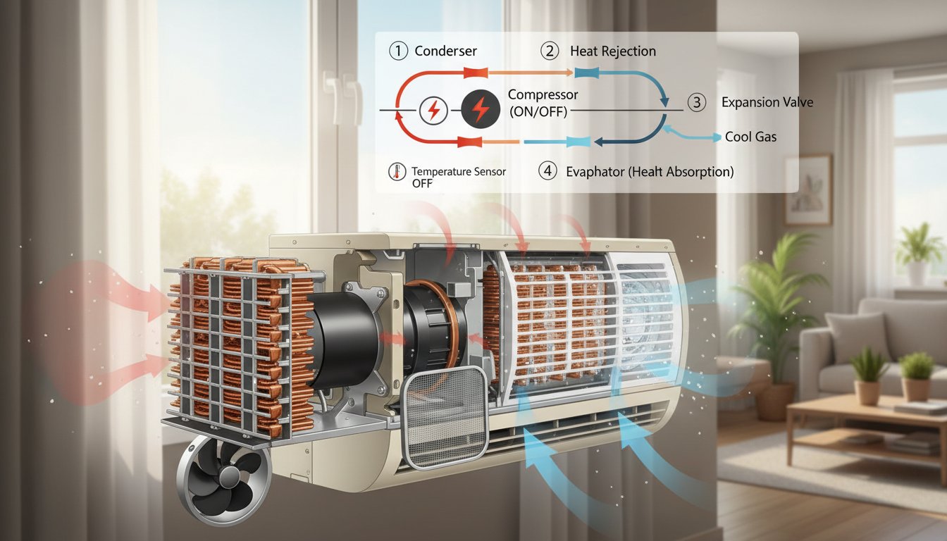 Як працюють інверторні та звичайні кондиціонери