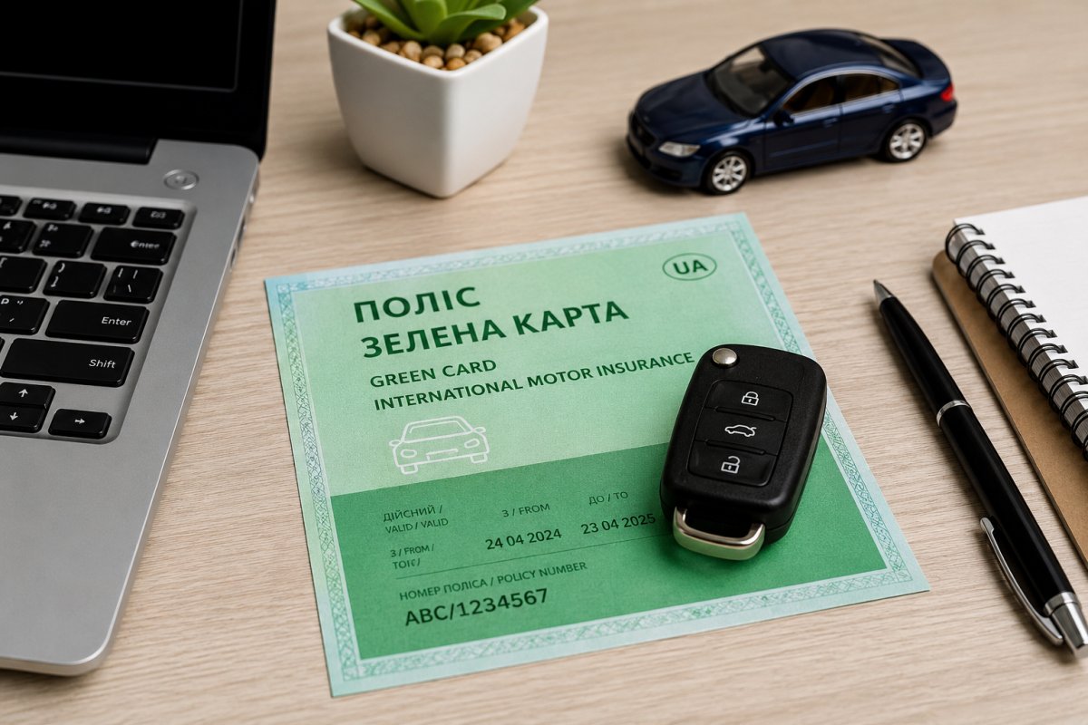 Зелена картка для подорожі на авто